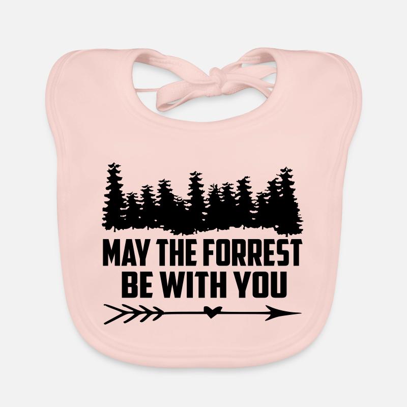 may the forrest be with you quote Copy Organic Baby Bibs
