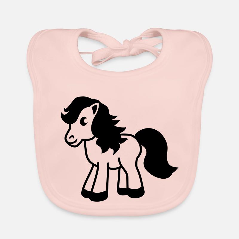 süßes Pony cute pony Baby Bio-Lätzchen