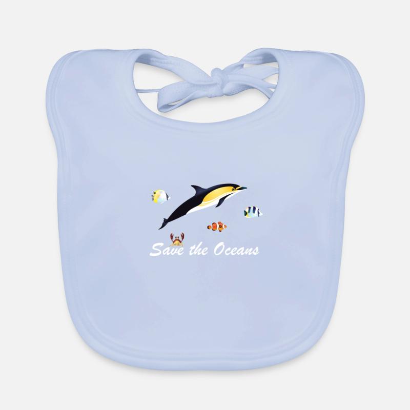Sauvez les océans Bavoir bio Bébé