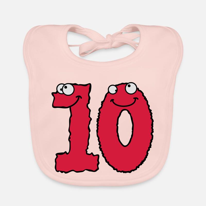 Drôle 10 dix monstres comiques Bavoir bio Bébé