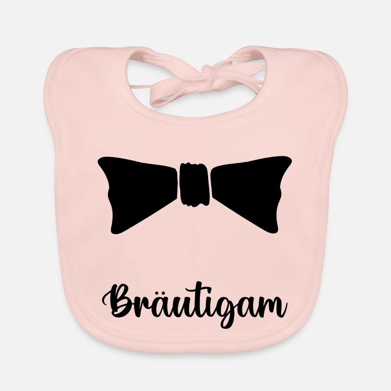 fliege braeutigam - Baby Bio-Lätzchen - Rose