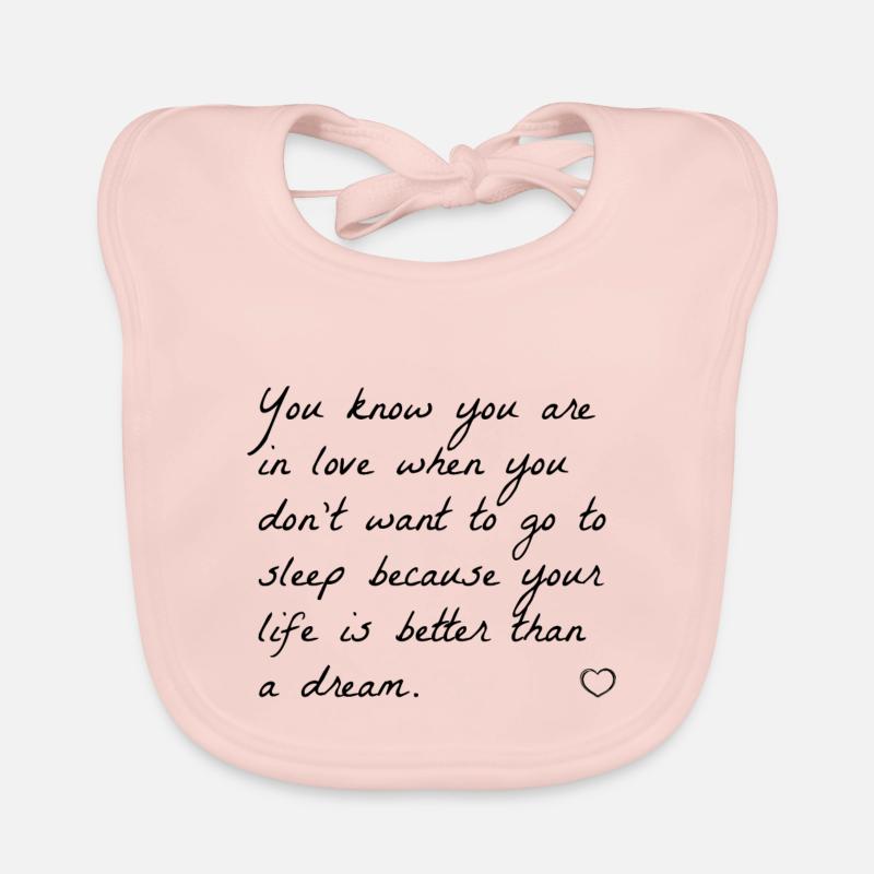 love quotes uk Organic Baby Bibs