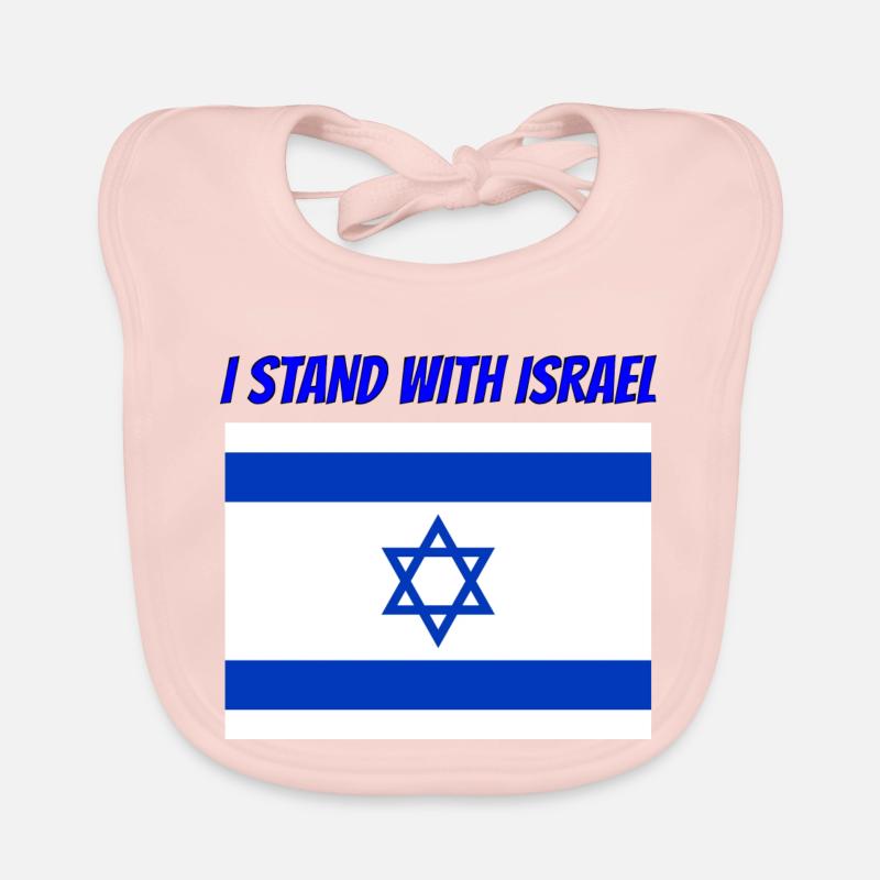 I stand with Israel Organic Baby Bibs