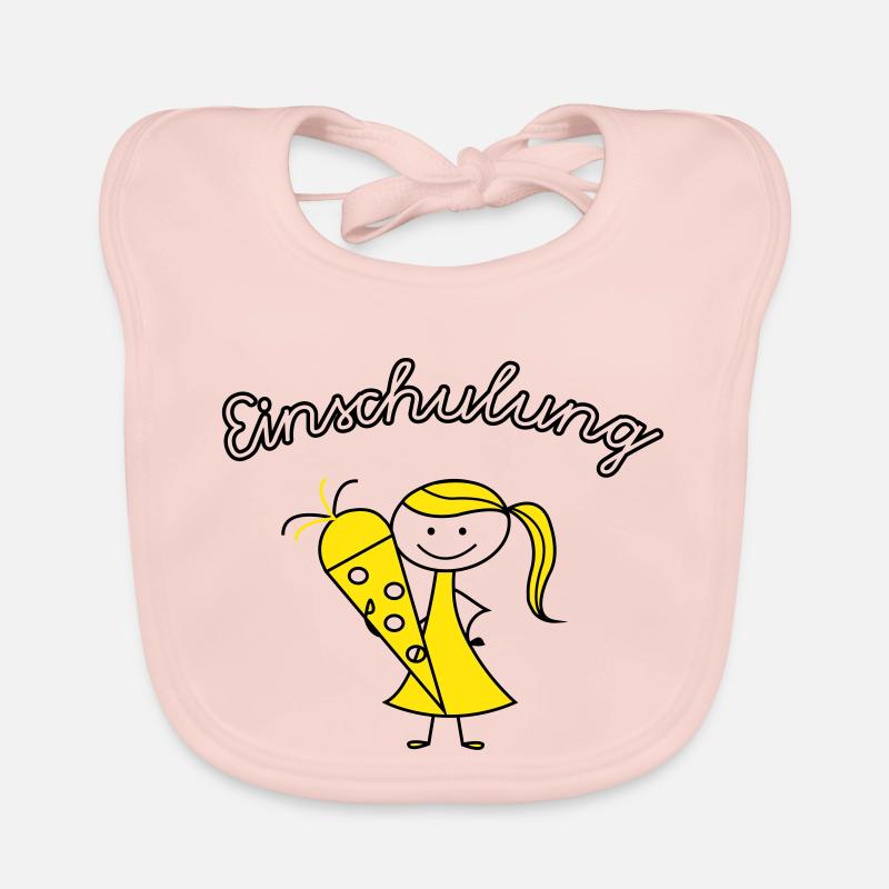 einschulung mädchen Baby Bio-Lätzchen