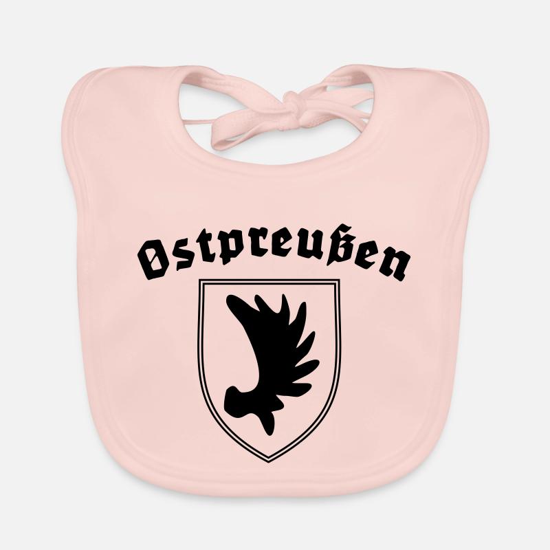 Ostpreußen - Baby Bio-Lätzchen - Rose
