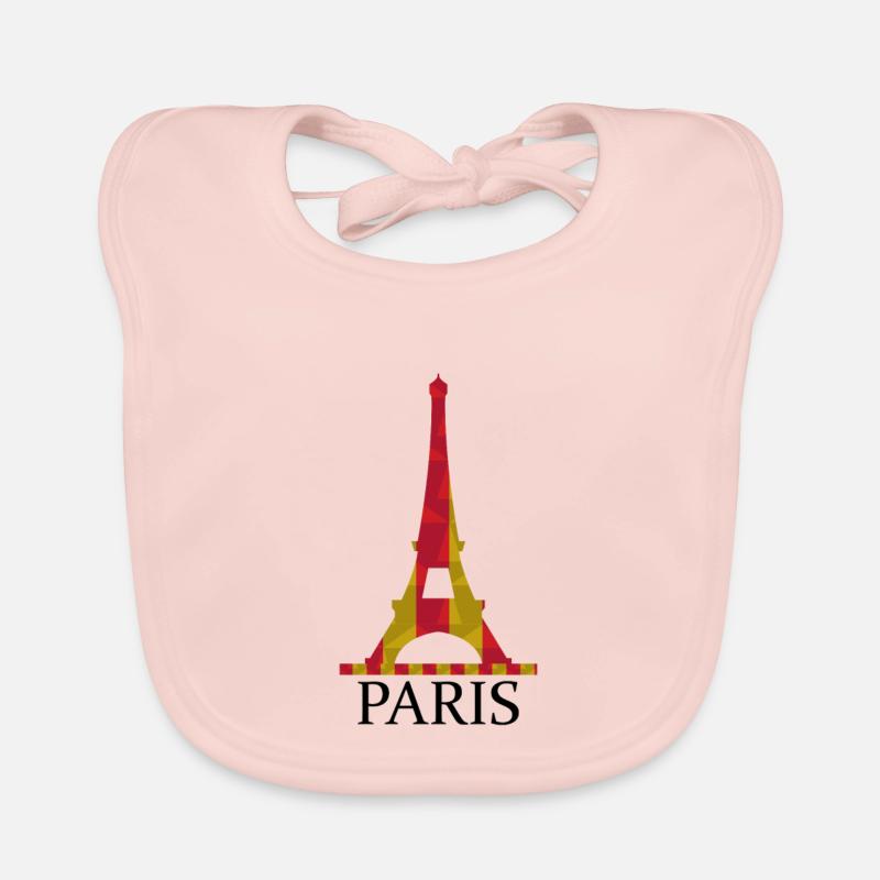 Eiffel Tower Organic Baby Bibs