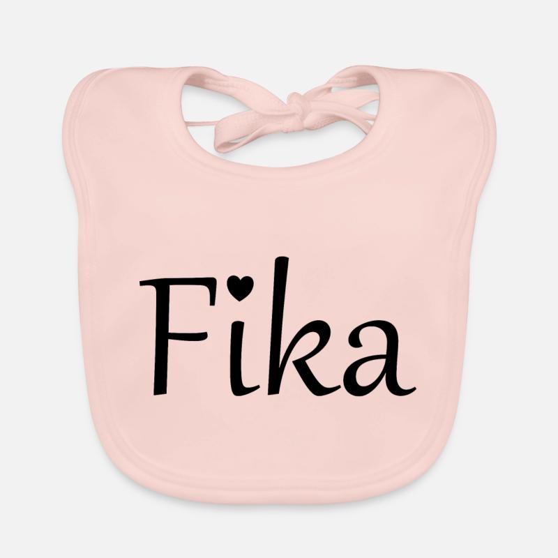 Fika Heart | Coffee Cake Calm Time-Out - Baby Bio-Lätzchen - Rose