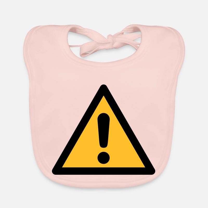 Symbole de danger - Danger général (2 couleurs) Bavoir bio Bébé