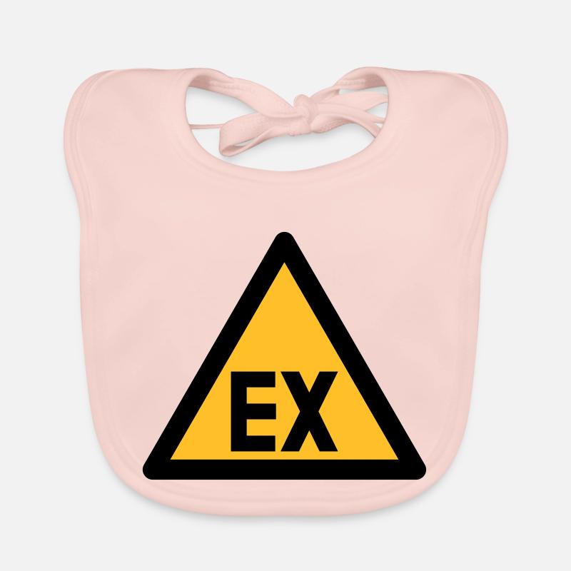 Symbole de danger - danger d'explosion (2 Bavoir bio Bébé