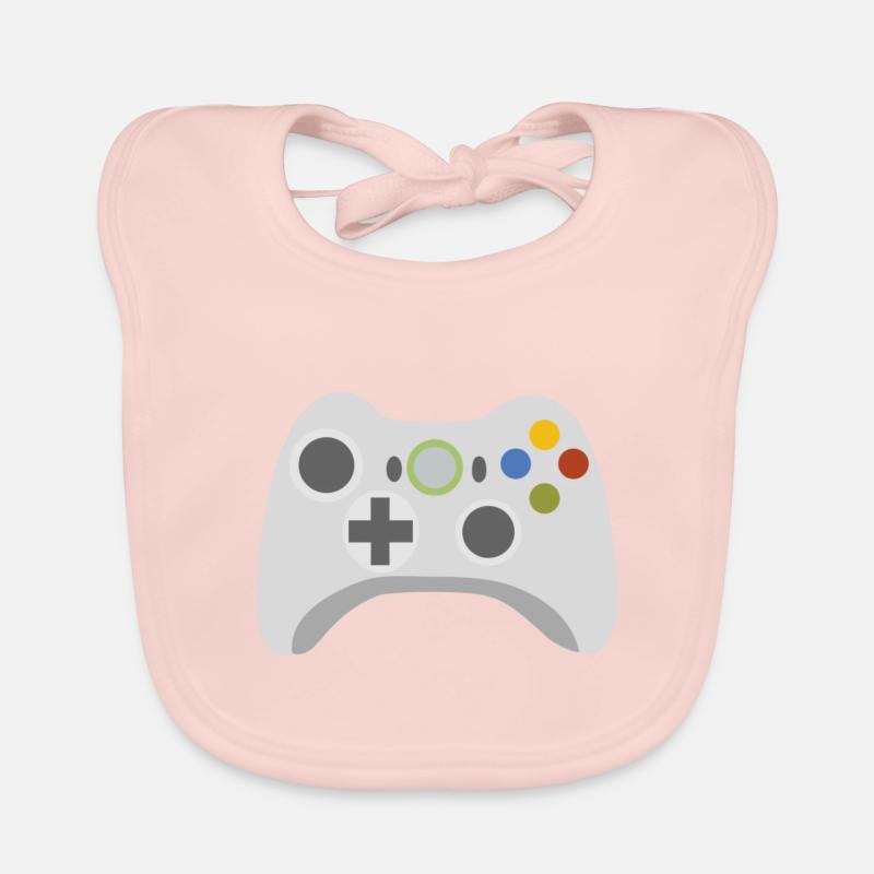 Random 002 controller - Organic Baby Bibs - rose