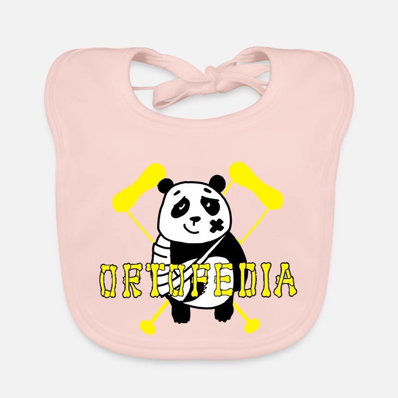 Orthopédie Panda - Bavoir bio Bébé - rose