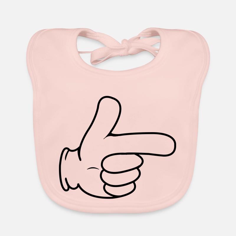 Main index Bavoir bio Bébé