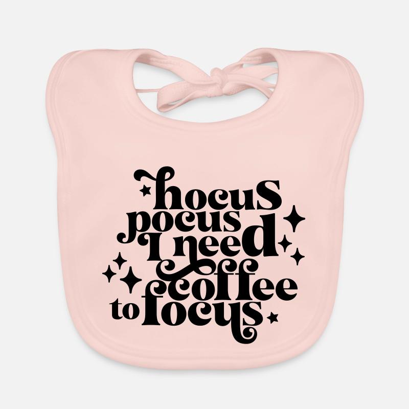 HocusPocusIneedCoffeetoFocus Baby Bio-Lätzchen