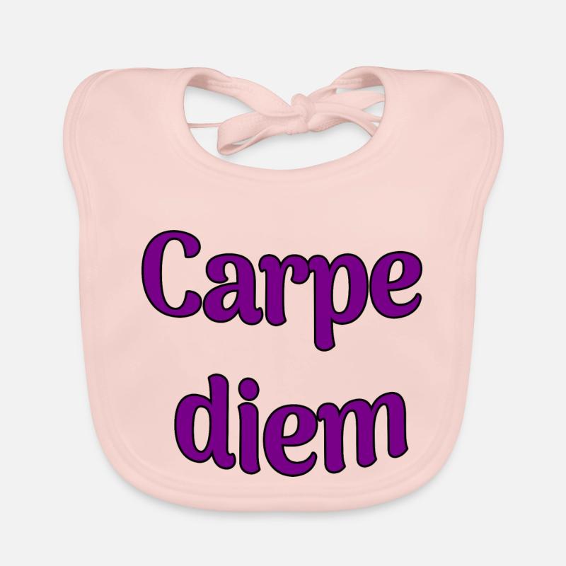 Carpe diem - Baby Bio-Lätzchen - Rose