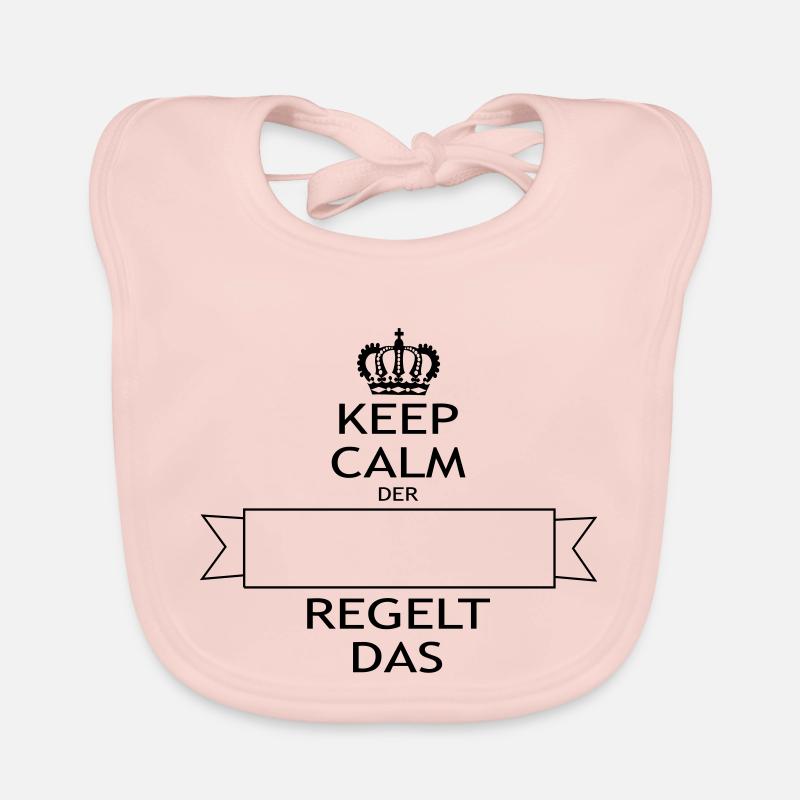 KEEP CALM der ... regelt Baby Bio-Lätzchen