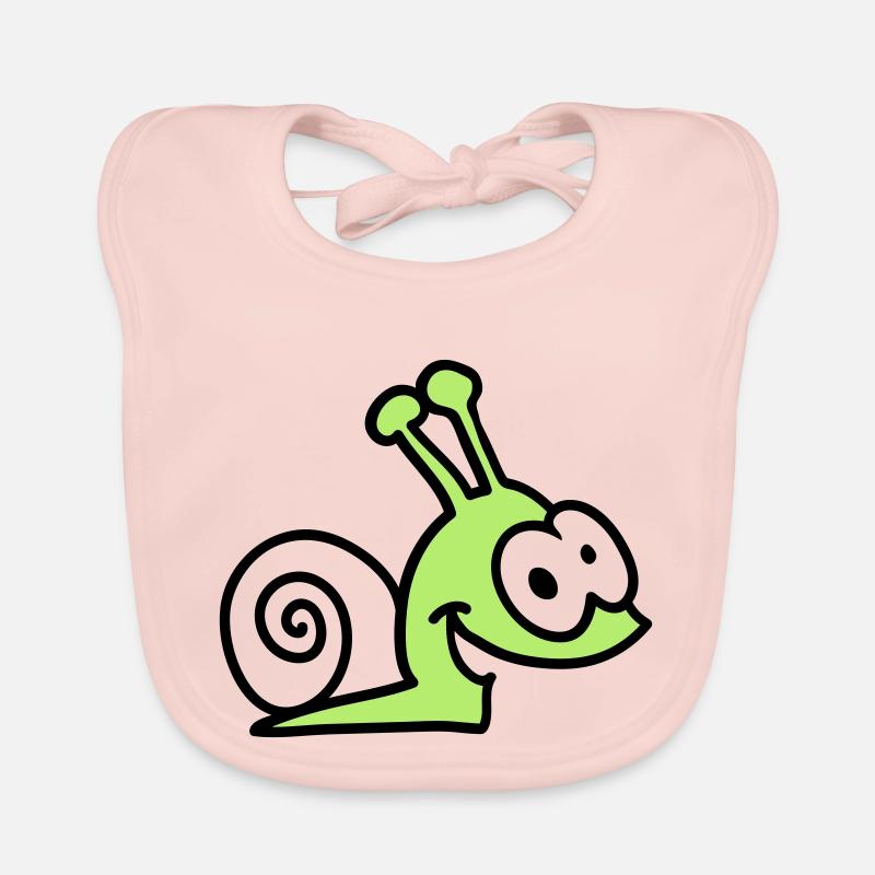 escargot drôle Bavoir bio Bébé