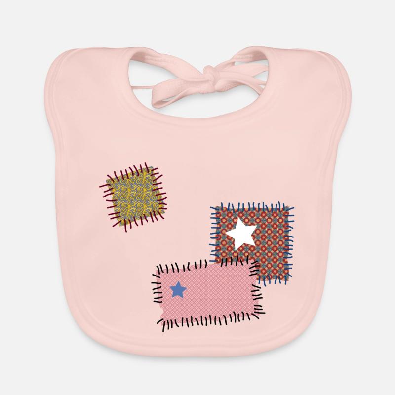 rapiéçage suture aiguille à coudre Patchwork étoiles Bavoir bio Bébé