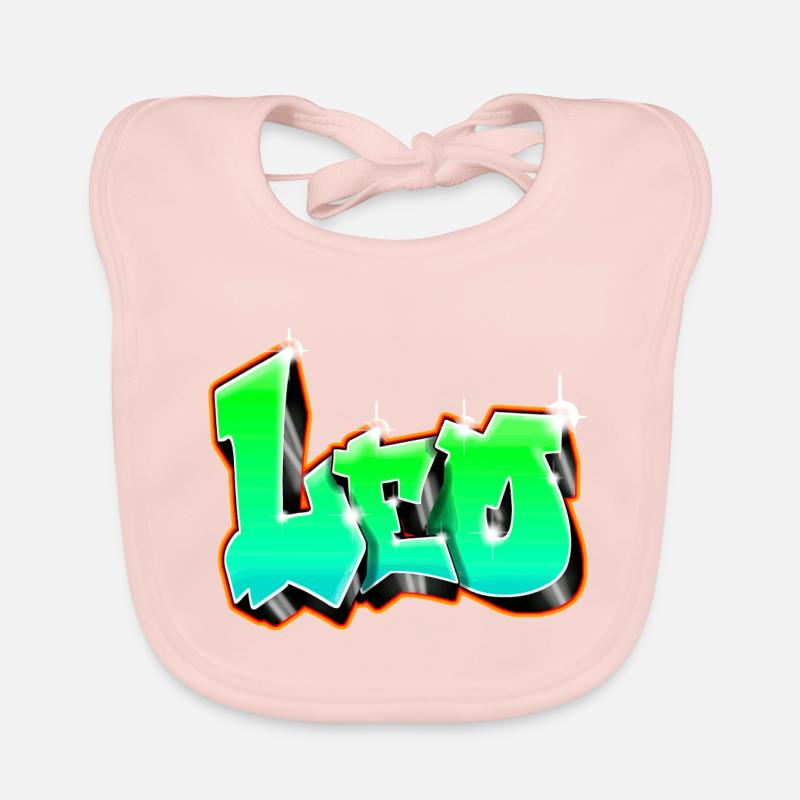 Leo Graffiti Green Bavoir bio Bébé