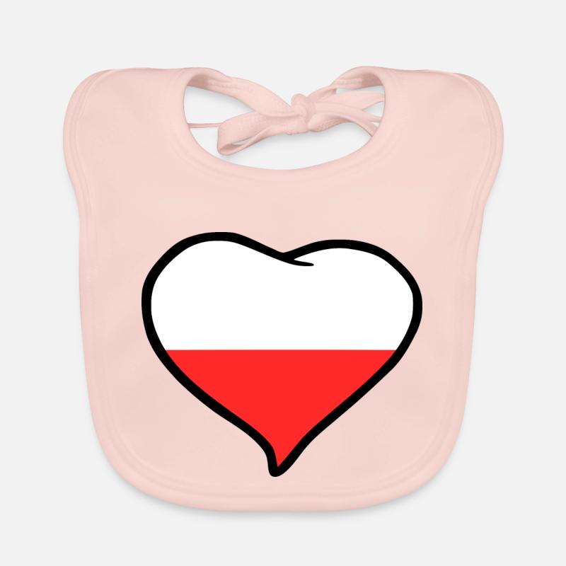 Polen Flagge Baby Bio-Lätzchen