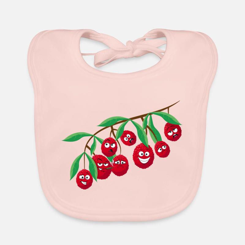 Litchi Bavoir bio Bébé