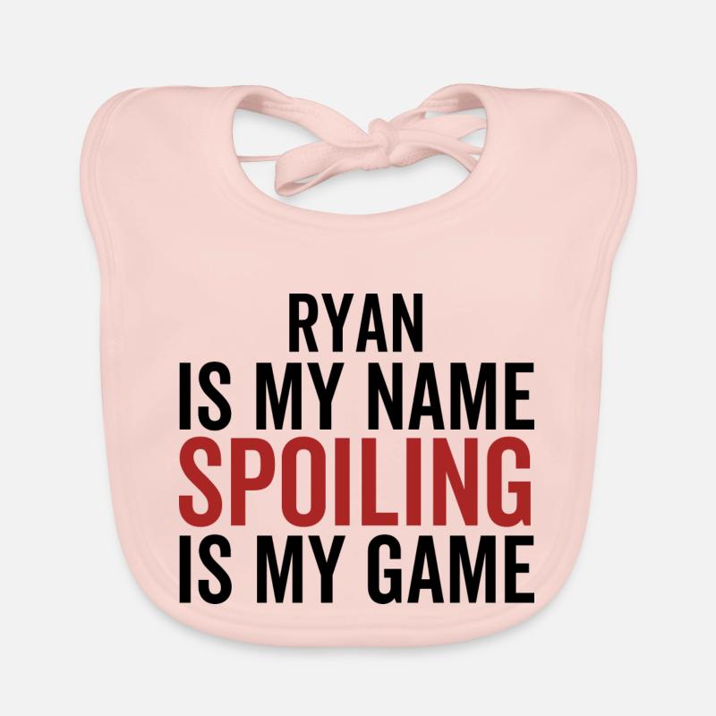 Ryan est mon nom Spoiling est mon jeu Bavoir bio Bébé