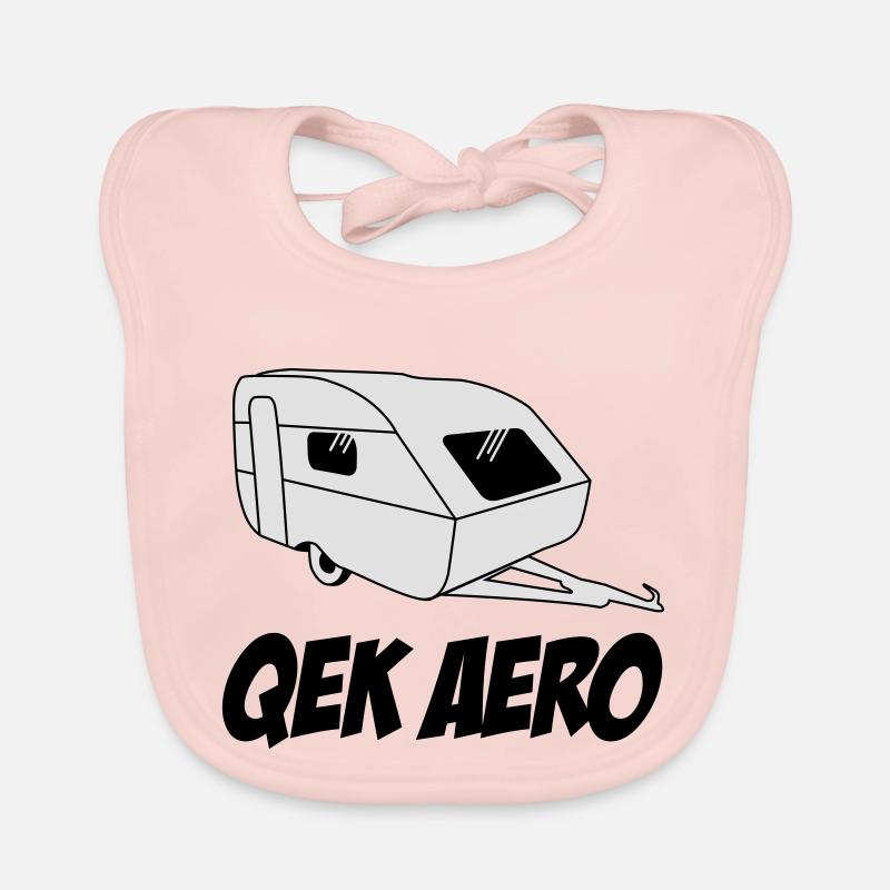 QEK Aero - Bavoir bio Bébé - rose