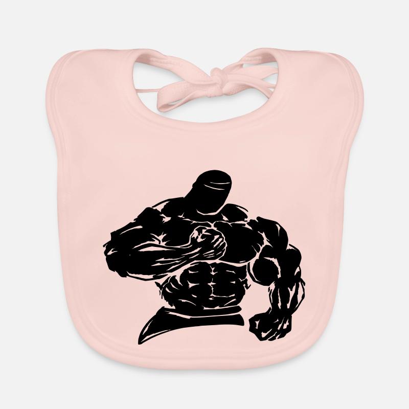 bodybuilder / fighter Baby Bio-Lätzchen