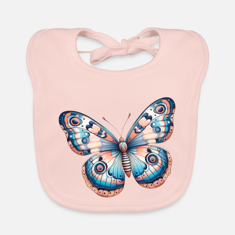 Papillon, fleur - Légèreté Envolée Bavoir bio Bébé