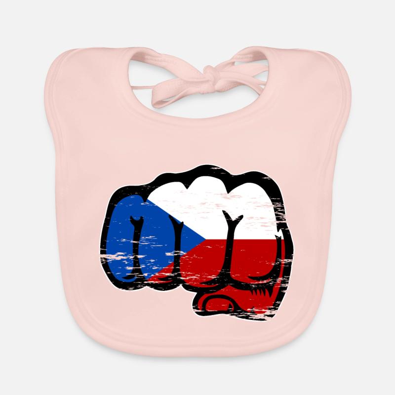 Drapeau de la République tchèque utilisé Bavoir bio Bébé