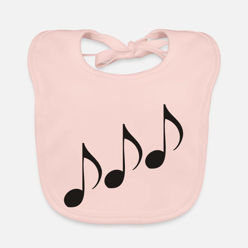 Note - Music Organic Baby Bibs