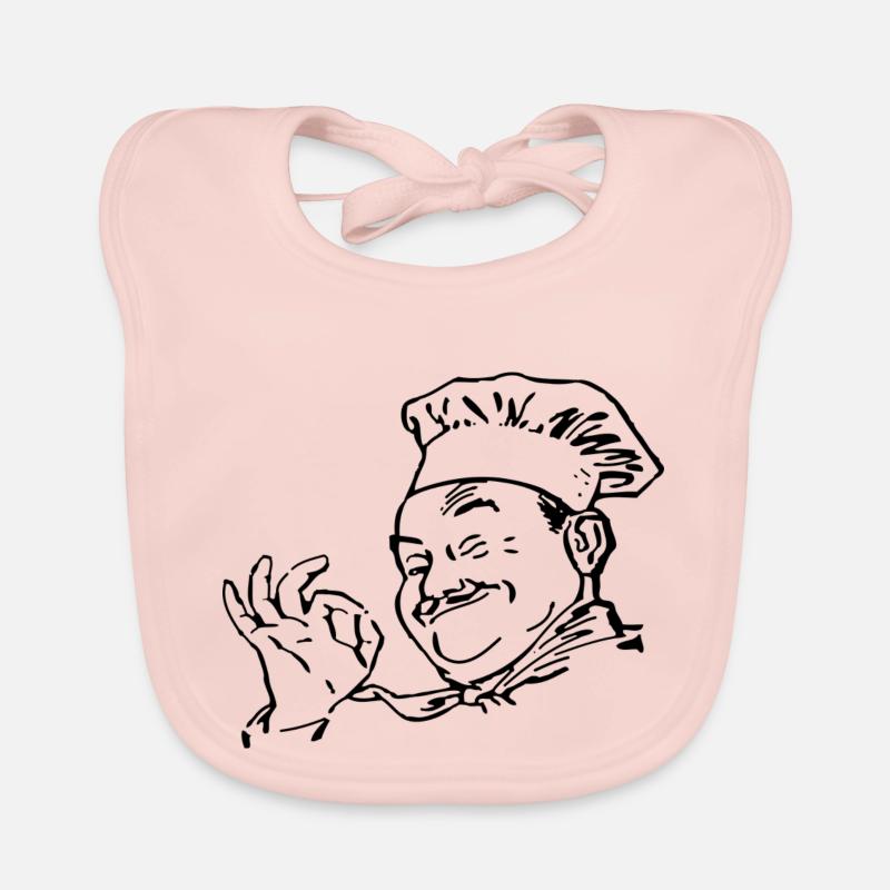 Koch Chefkoch Geschenkidee Geschenk Baby Bio-Lätzchen