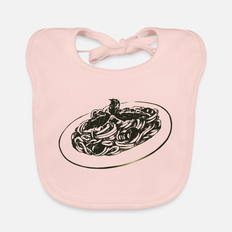 Spaghetti - Bavoir bio Bébé - rose