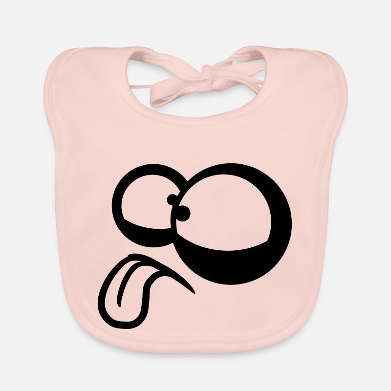 Crazy Comic Eyes Organic Baby Bibs