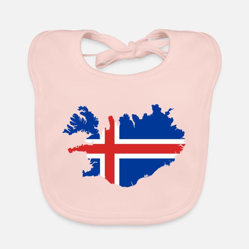 Island - Baby Bio-Lätzchen - Rose