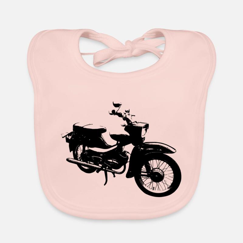 Simson Star schwarz Baby Bio-Lätzchen