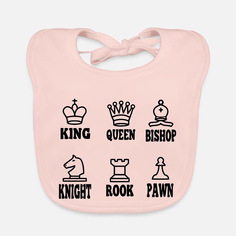 chesse figures on white Organic Baby Bibs