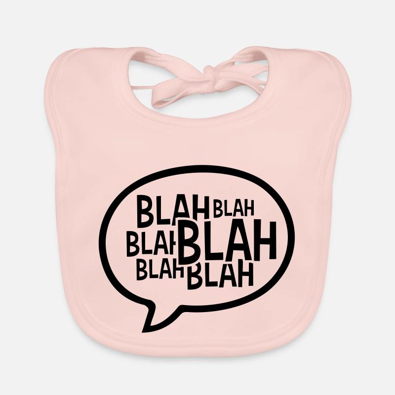 Bulle de dialogue comique bla Bavoir bio Bébé