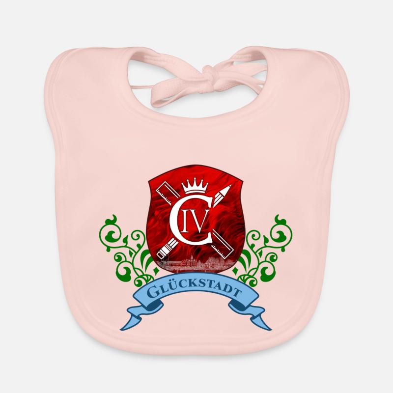 TShirt Design CIV Filles Bavoir bio Bébé