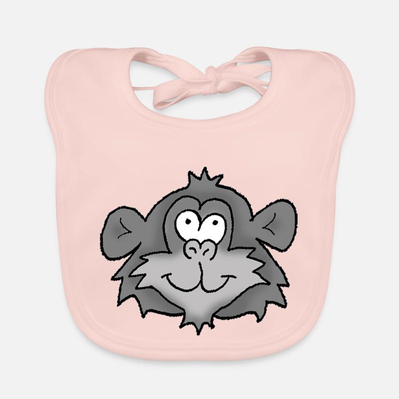 Chimpanzé 2 Bavoir bio Bébé