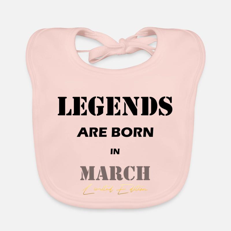 March Legends Geschenk black Baby Bio-Lätzchen