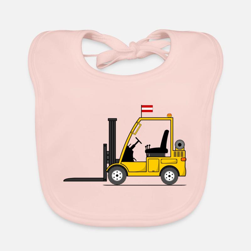 Chariot élévateur Austria Flag Bavoir bio Bébé