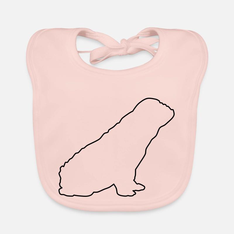 Contours du bouledogue français 1 1 Bavoir bio Bébé