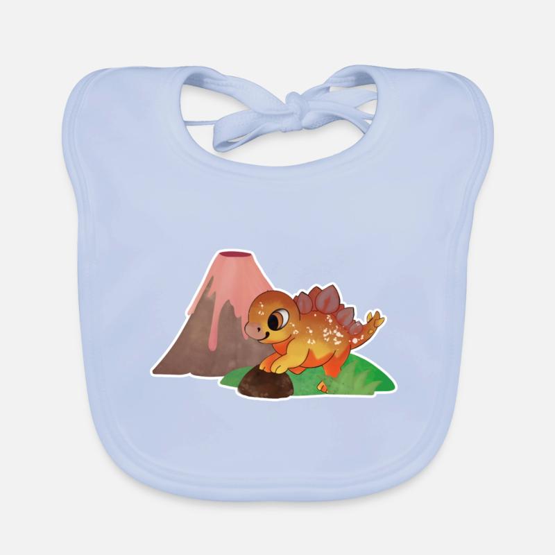 Starker Stegosaurus Baby Bio-Lätzchen