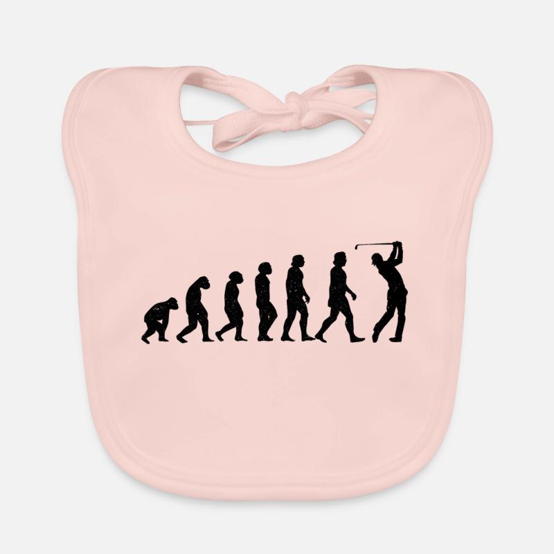 Golf golfeur terrain de golf golfeurs évolution Bavoir bio Bébé