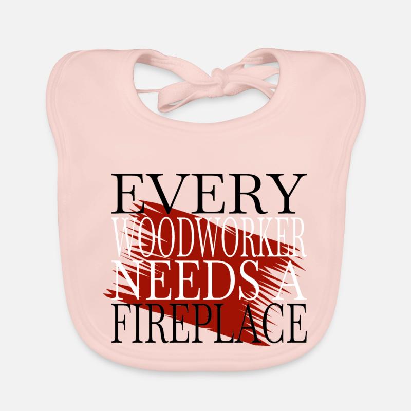 apprentice carpenter saw funny quote Organic Baby Bibs