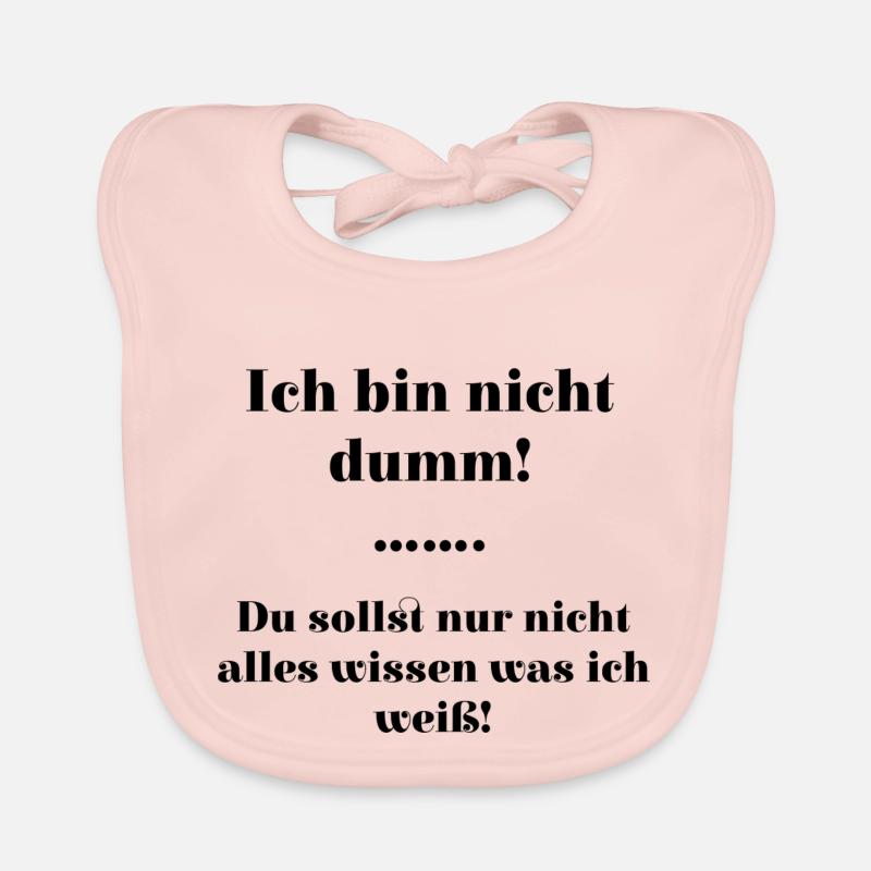 Ich bin nicht dumm Baby Bio-Lätzchen