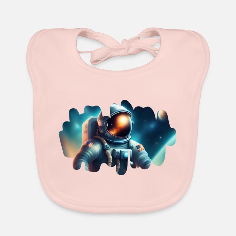 Astronaut in the cosmos Organic Baby Bibs