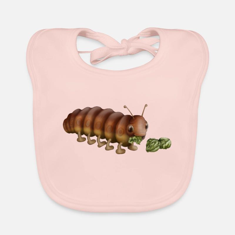 Chenille affamée Bavoir bio Bébé