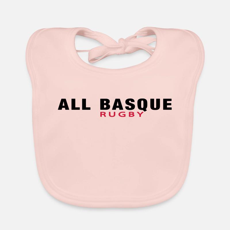 ALL BASQUE rugby v1 (2c) Organic Baby Bibs
