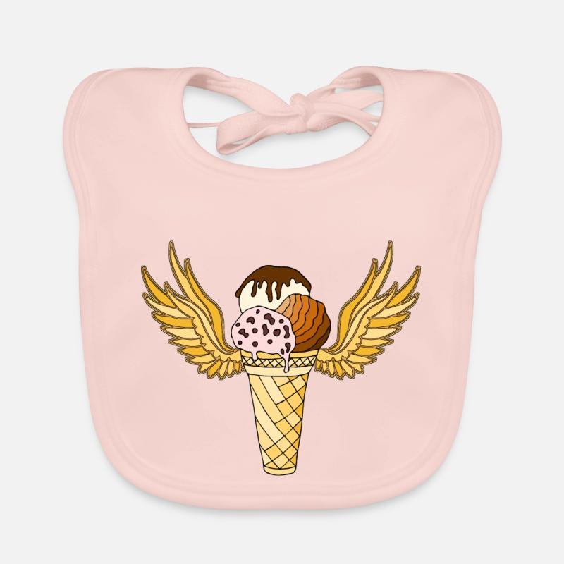 Ice cream Organic Baby Bibs